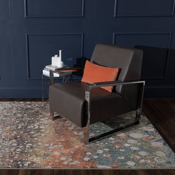 Contemporary Rugs & Transitional Rugs Torrent Soiree Rose Gold Red - Burgundy & Lt. Gold - Gold Machine Made Rug