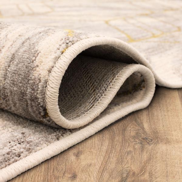 Contemporary & Transitional Rugs Axiom Ebb Dove Lt. Grey - Grey & Lt. Gold - Gold Machine Made Rug