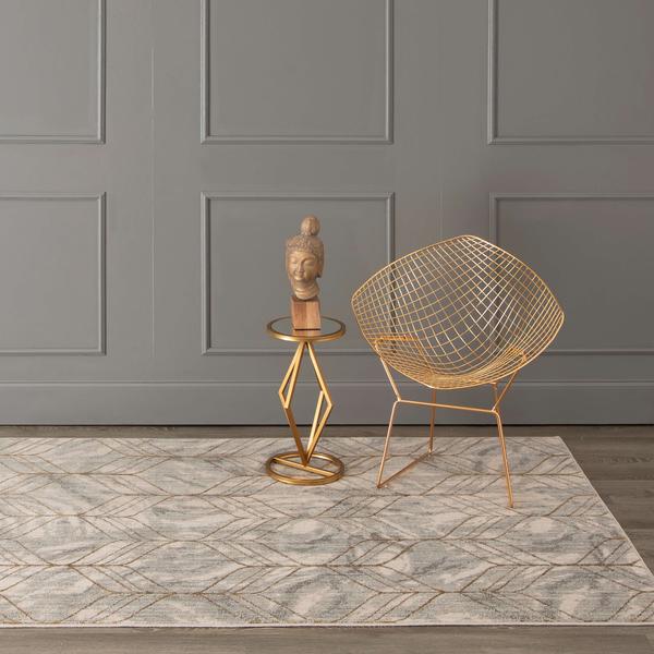 Contemporary Rugs & Transitional Rugs Axiom Ebb Dove Lt. Grey - Grey & Lt. Gold - Gold Machine Made Rug