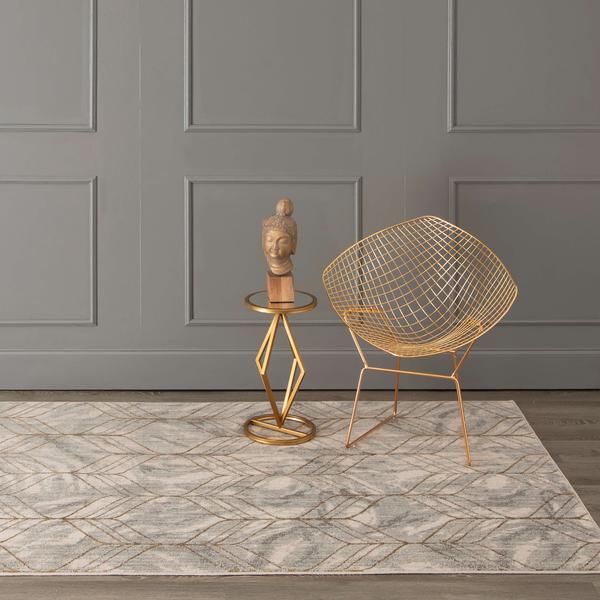 Contemporary & Transitional Rugs Axiom Ebb Dove Lt. Grey - Grey & Lt. Gold - Gold Machine Made Rug