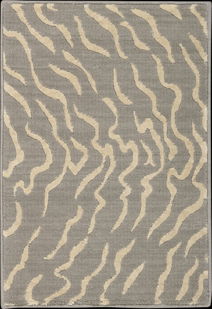 Custom Rugs, Runners & Rounds NEPAL NEP-04QURT Lt. Grey - Grey & Ivory - Beige Machine Made Rug