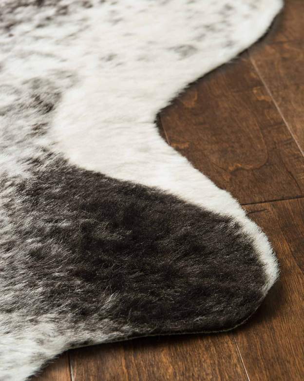 Animal Print Rugs & Cow Hides GRAND CANYON GC-03 Ivory - Beige & Black - Charcoal Machine Made Rug