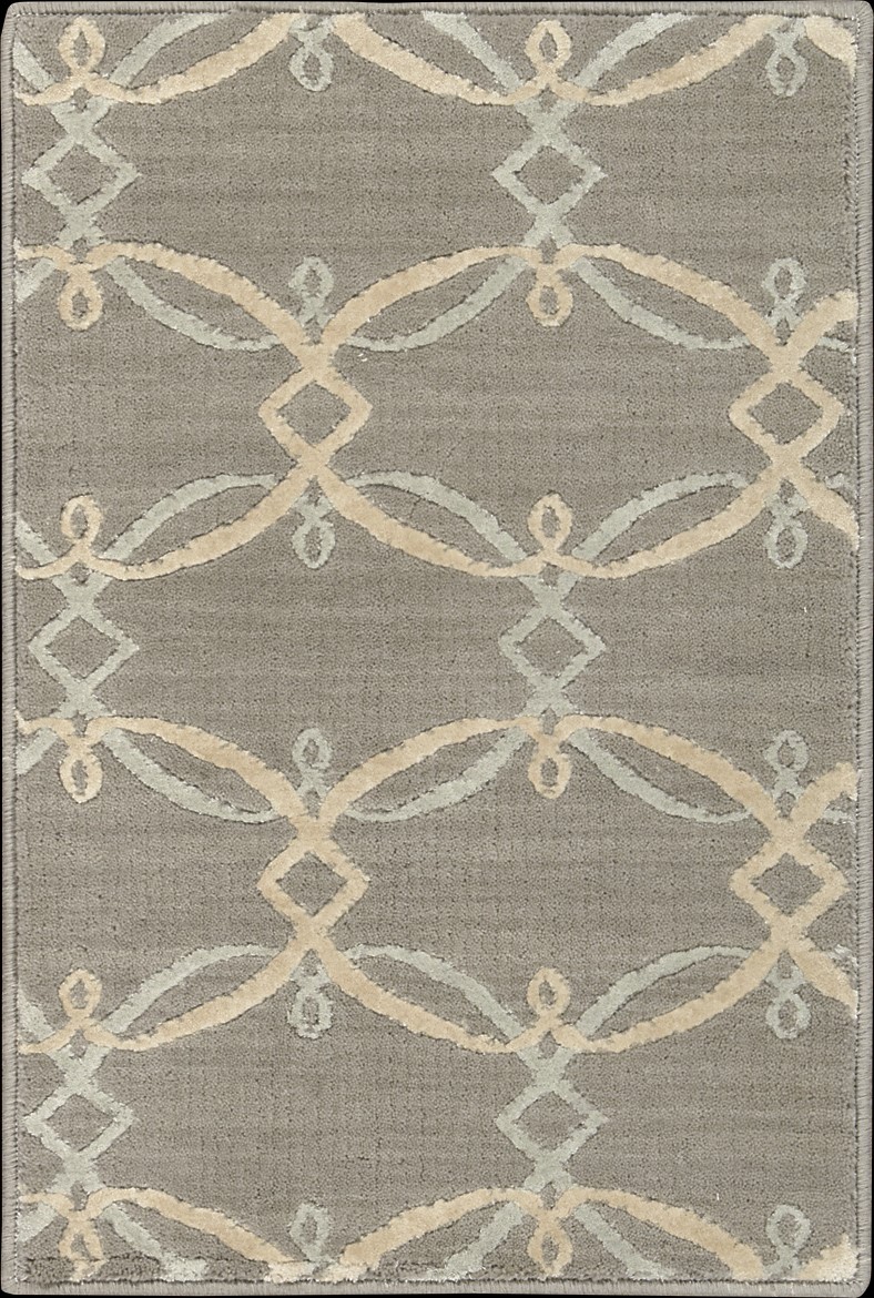 Custom Rugs, Runners & Rounds NEPAL NEP-05QURT Lt. Grey - Grey & Ivory - Beige Machine Made Rug