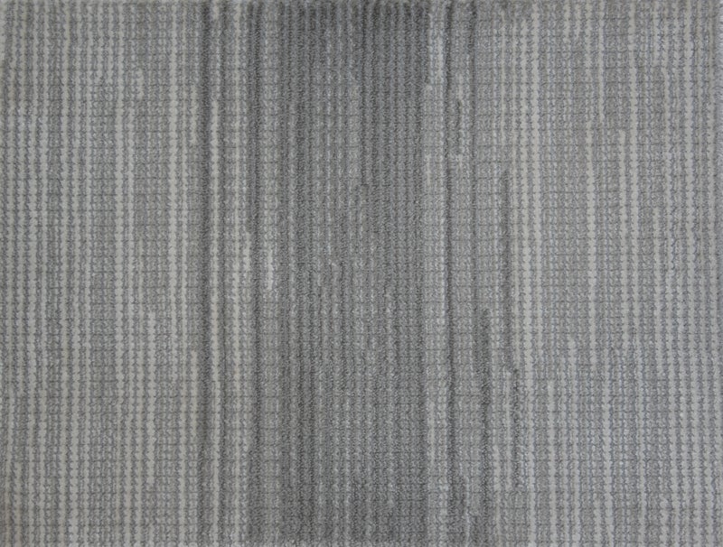 Custom Rugs, Runners & Rounds Juxtaposition Antique Lt. Grey - Grey Machine Made Rug