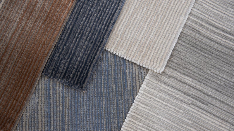 Custom Rugs, Runners & Rounds Juxtaposition Steel Blue Lt. Blue - Blue Machine Made Rug