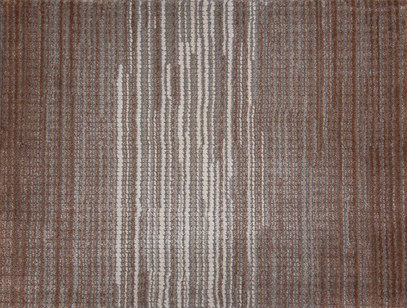 Custom Rugs, Runners & Rounds Juxtaposition Autmn Lt. Brown - Chocolate & Lt. Grey - Grey Machine Made Rug