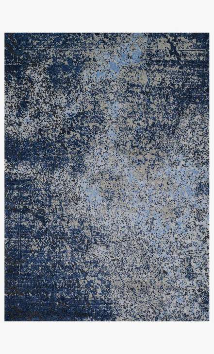 Contemporary Rugs & Transitional Rugs Viera VR-07 Grey/Navy Medium Blue - Navy & Lt. Grey - Grey Machine Made Rug