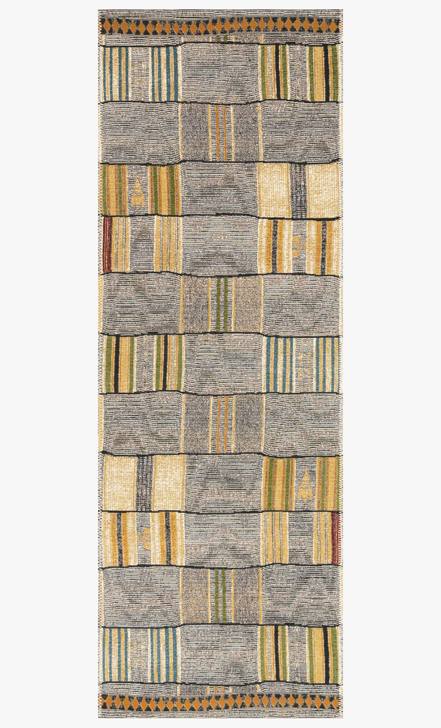 Transitional & Casual Rugs Mika MIK-10 Granite Lt. Grey - Grey & Multi Machine Made Rug