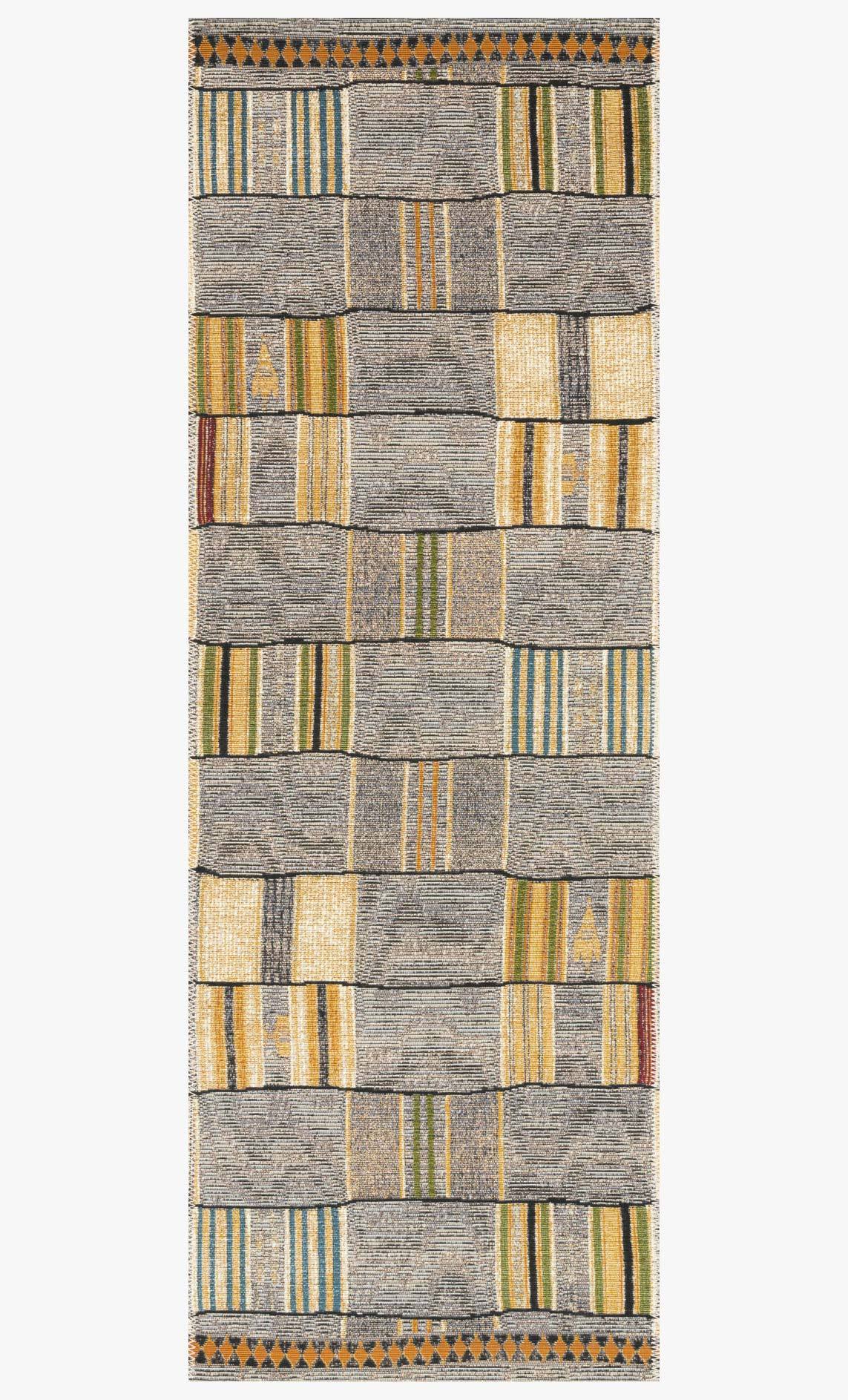 Transitional & Casual Rugs Mika MIK-10 Granite Lt. Grey - Grey & Multi Machine Made Rug