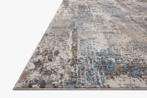 Contemporary & Transitional Rugs Maeve MAE-02 Slate Lt. Grey - Grey & Lt. Blue - Blue Machine Made Rug