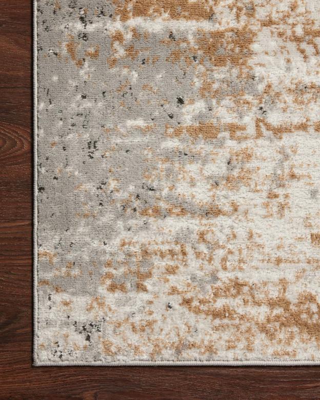 Contemporary Rugs & Transitional Rugs Bianca BIA-01 Stone/Gold Black - Charcoal & Lt. Gold - Gold Machine Made Rug