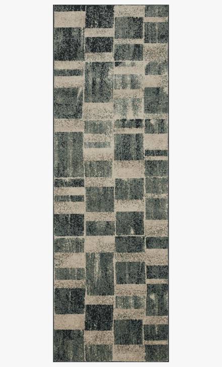 Contemporary Rugs & Transitional Rugs Bowery BOW-03 Storm Ivory - Beige & Black - Charcoal Machine Made Rug