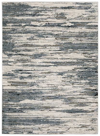 Contemporary Rugs & Transitional Rugs Caravan 750W Lt. Blue - Blue & Lt. Grey - Grey Machine Made Rug