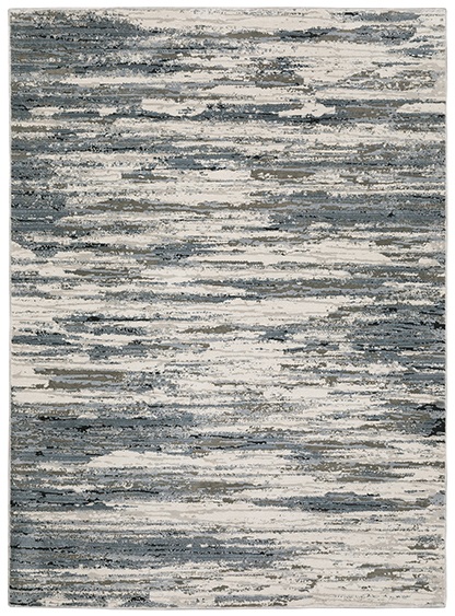 Contemporary & Transitional Rugs Caravan 750W Lt. Blue - Blue & Lt. Grey - Grey Machine Made Rug