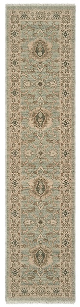 Traditional & Oriental Rugs Anatolia 1331A Lt.Green & Ivory - Beige Machine Made Rug
