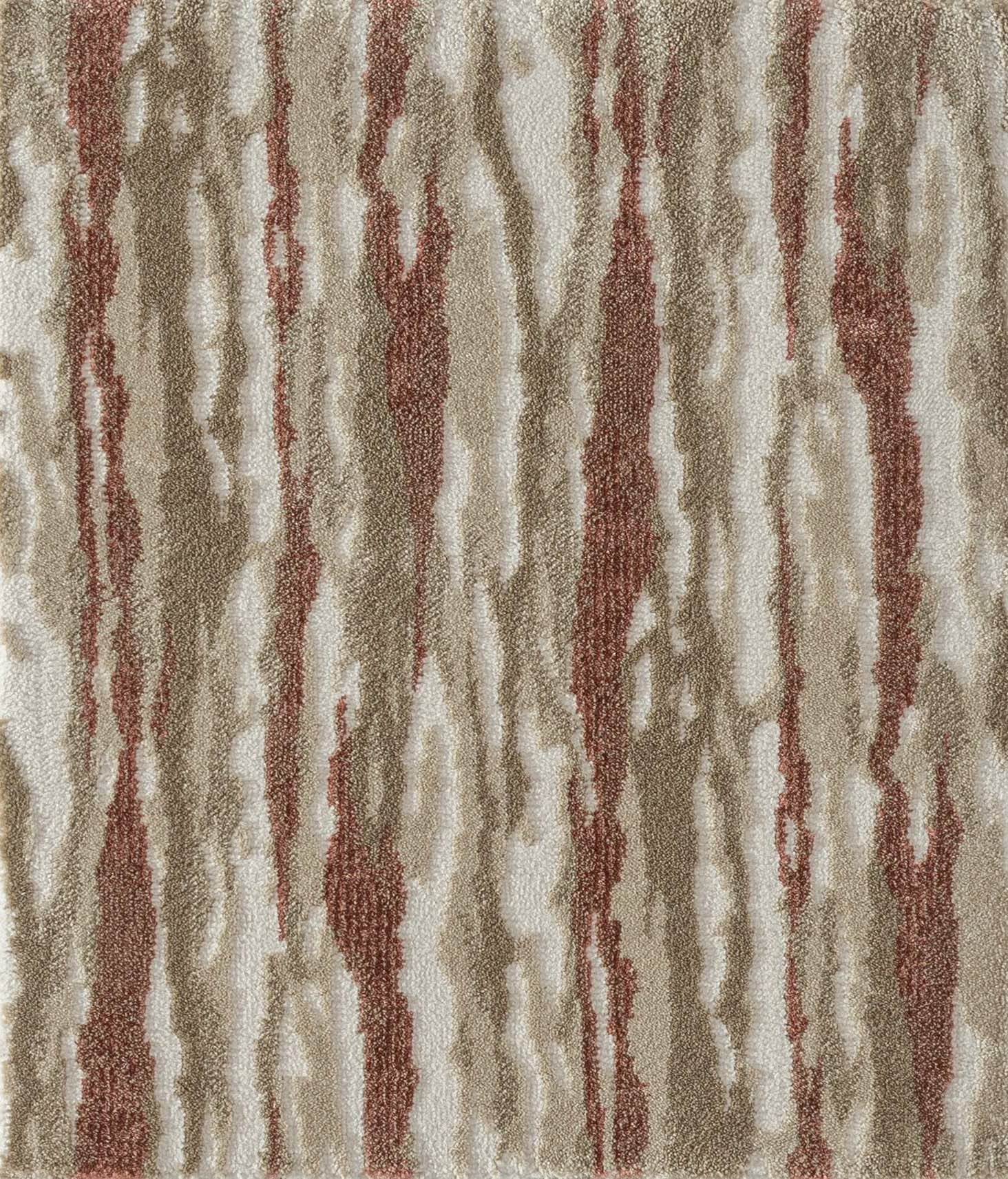 Custom Rugs, Runners & Rounds Affection Autumn Camel - Taupe & Rust - Orange Machine Made Rug