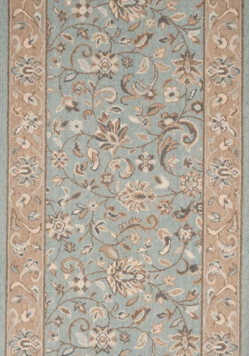 Hall & Stair Runners Estate 2 Sagamore 2 Blue Lt. Blue - Blue & Ivory - Beige Machine Made Rug