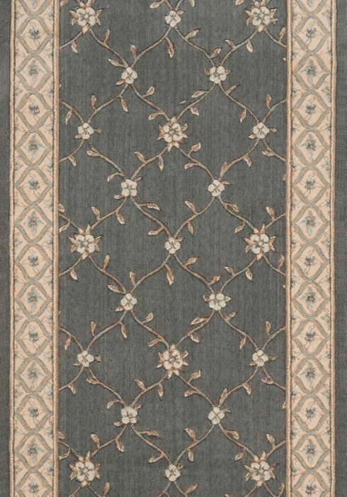 Hall & Stair Runner Rugs Estate 2  Biliington 2 - Granite Lt. Grey - Grey & Ivory - Beige Machine Made Rug