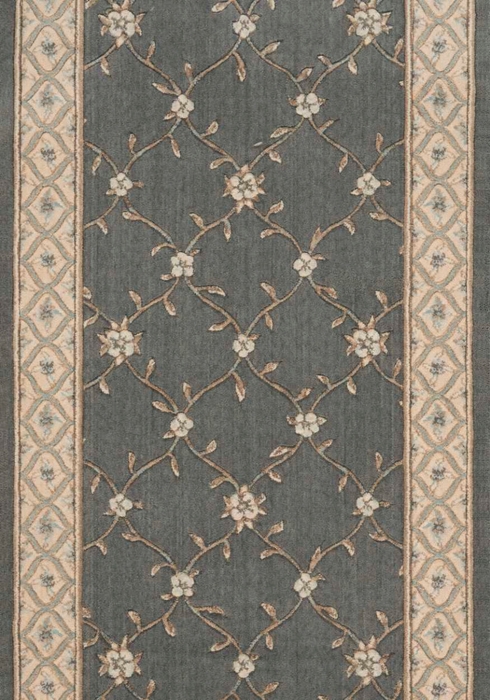 Hall & Stair Runners Estate 2  Biliington 2 - Granite Lt. Grey - Grey & Ivory - Beige Machine Made Rug