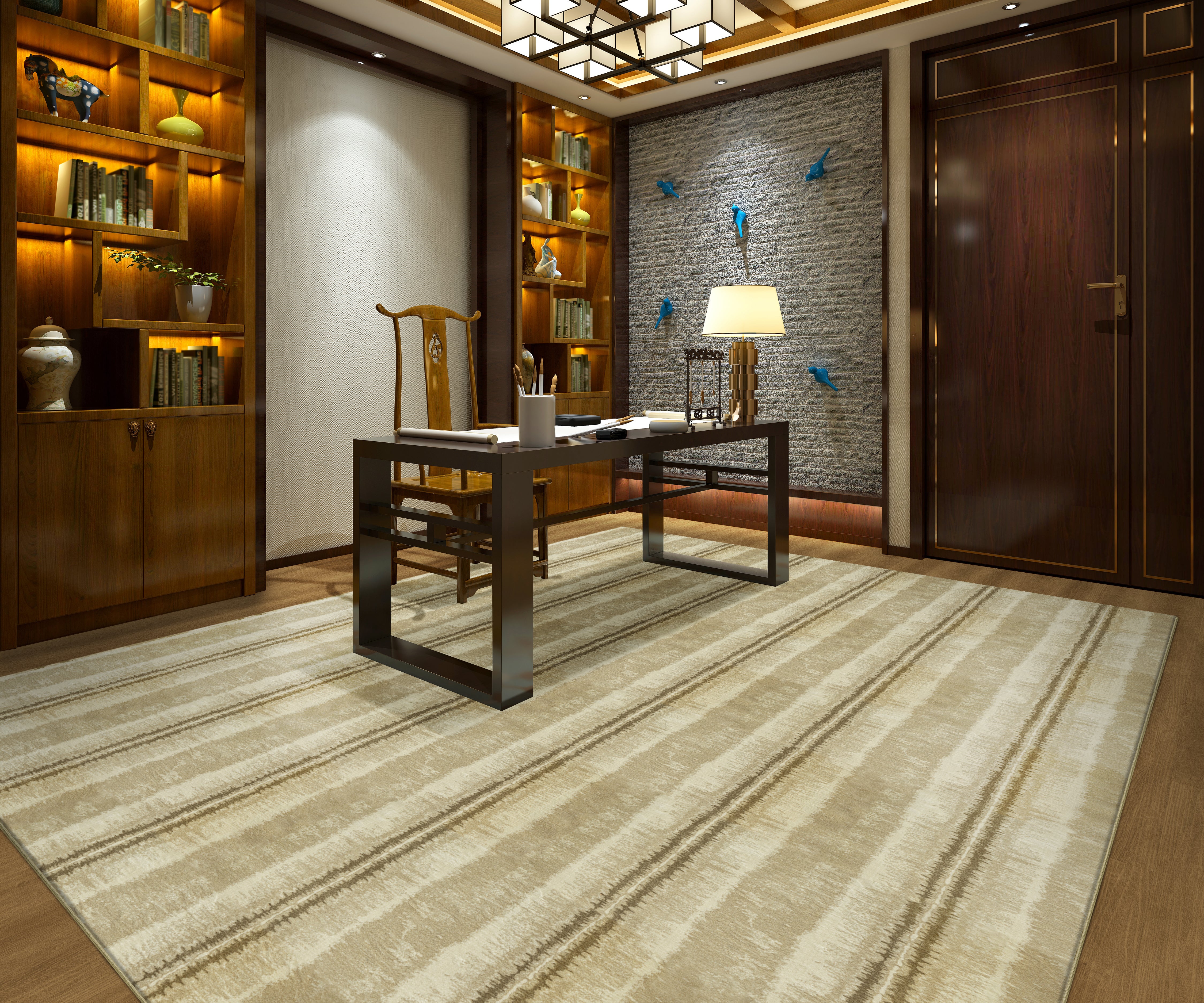 Custom Rugs, Runners & Rounds Safari King Marine Medium Blue - Navy Machine Made Rug