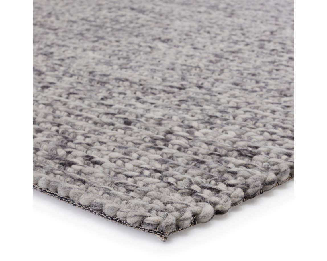 Casual Rugs & Solid Rugs Scandinavia Dula SCD26 Black - Charcoal & Lt. Grey - Grey Hand Woven Rug