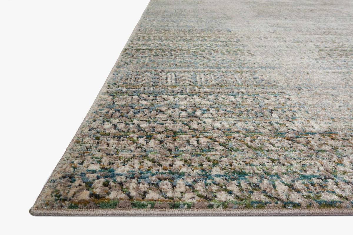 Contemporary & Transitional Rugs Javari Ivory Sea Aqua - Lt.Green & Ivory - Beige Machine Made Rug