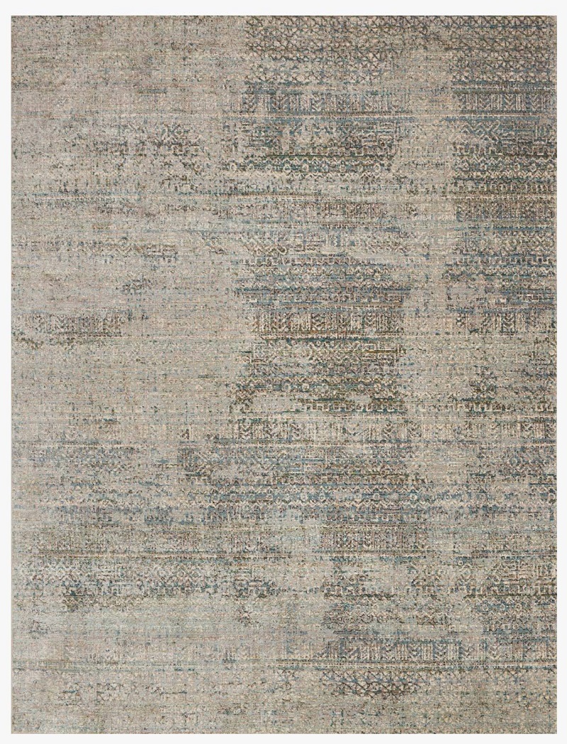 Contemporary & Transitional Rugs Javari Ivory Sea Aqua - Lt.Green & Ivory - Beige Machine Made Rug