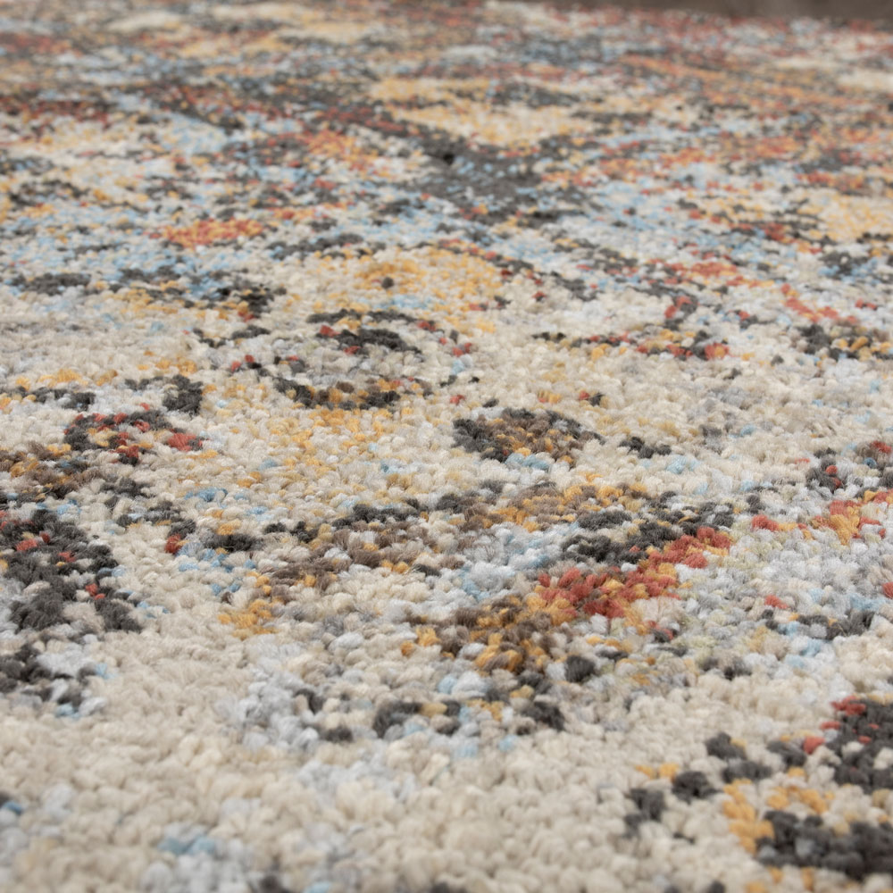 Contemporary Rugs & Transitional Rugs Aero Collection AE-8 Multi Multi & Lt. Blue - Blue Machine Made Rug