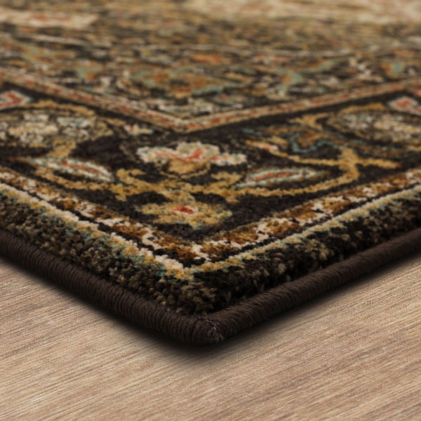Traditional & Oriental Rugs Spice Market Petra Charcoal 90661-09097 Black - Charcoal Machine Made Rug