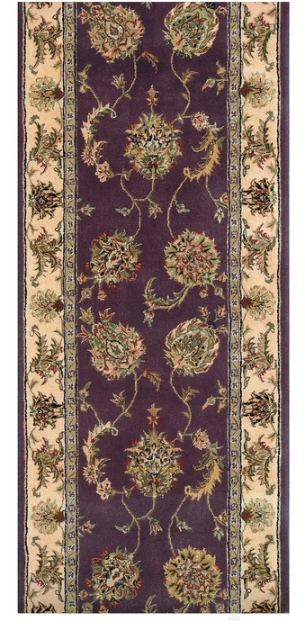 Hall & Stair Runner Rugs NOURISON 2000 ROLL RUNNER 2000-2022 LAVENDAR Other & Ivory - Beige Hand Tufted Rug