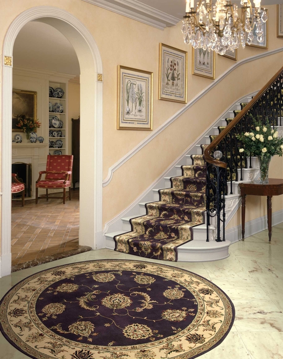 Hall & Stair Runners NOURISON 2000 ROLL RUNNER 2000-2022 LAVENDAR Other & Ivory - Beige Hand Tufted Rug