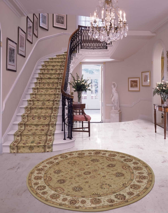 Hall & Stair Runner Rugs NOURISON 2000 ROLL RUNNER 2000-2071 CAMEL Camel - Taupe Hand Tufted Rug