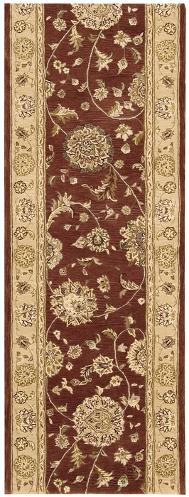 Hall & Stair Runner Rugs NOURISON 2000 ROLL RUNNER 2000-2258 RUST Rust - Orange & Lt. Gold - Gold Hand Tufted Rug