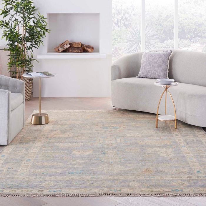 Transitional & Casual Rugs Odessa ODS01 Grey/Multi Lt. Grey - Grey & Multi Hand Crafted Rug