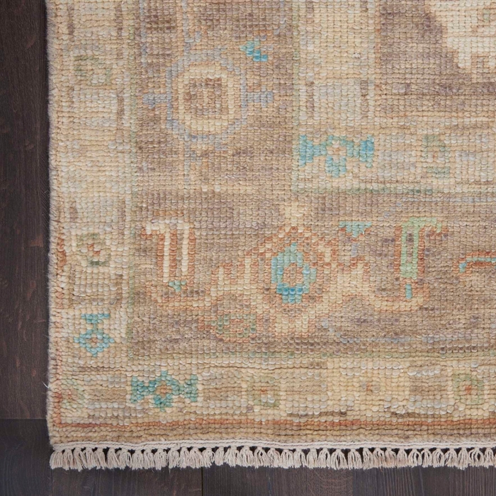 Transitional & Casual Rugs Odessa ODS01 Ivory/Mocha Ivory - Beige & Lt. Brown - Chocolate Hand Crafted Rug