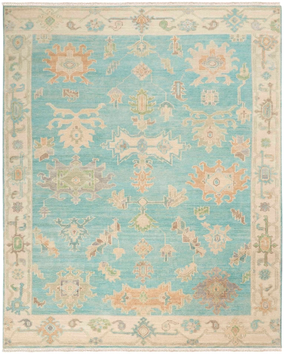 Oushak Rugs Odessa ODS03 Blue/Multi Lt. Blue - Blue & Multi Hand Crafted Rug