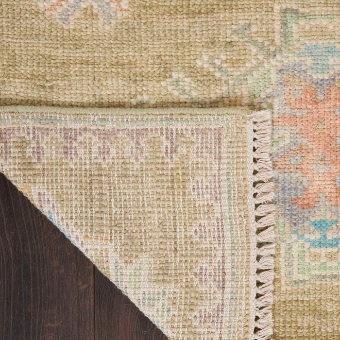 Oushak Rugs Odessa ODS05 Sage/Multi Lt.Green & Multi Hand Woven Rug