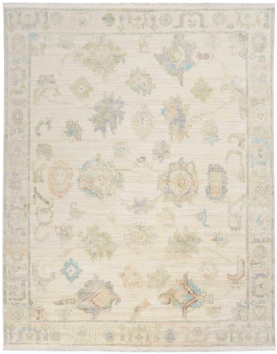 Oushak Rugs Odessa ODS06 Ivory/Multi Ivory - Beige & Multi Hand Woven Rug