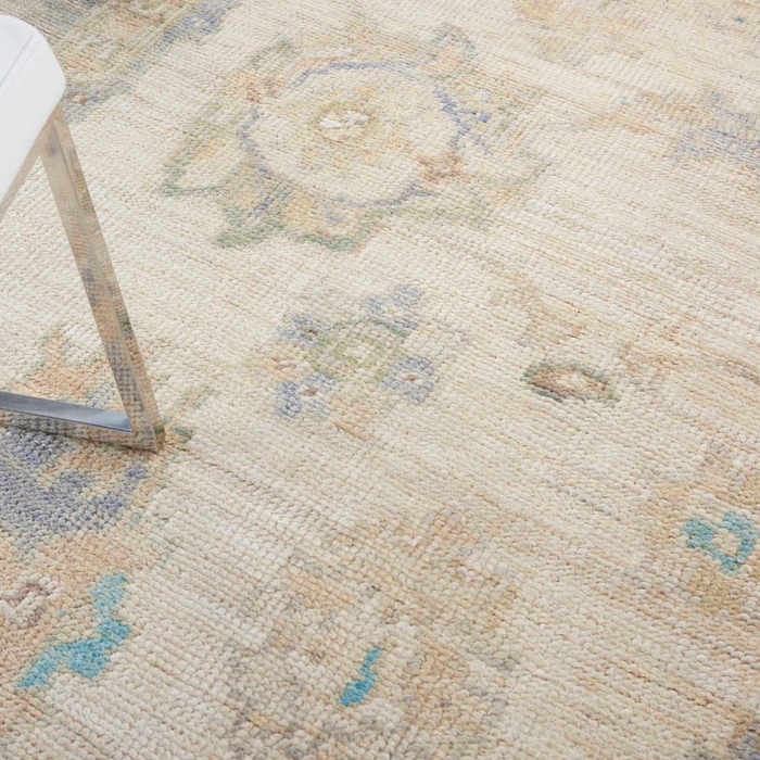 Oushak Rugs Odessa ODS06 Ivory/Multi Ivory - Beige & Multi Hand Woven Rug