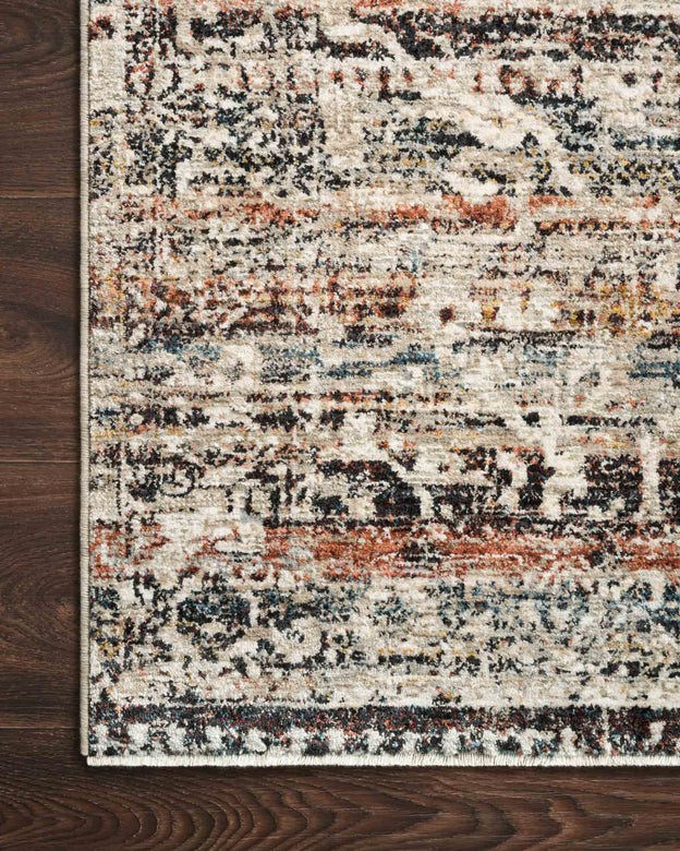 Contemporary & Modern Rugs Theia THE-03 Taupe/Multi Camel - Taupe & Multi Machine Made Rug
