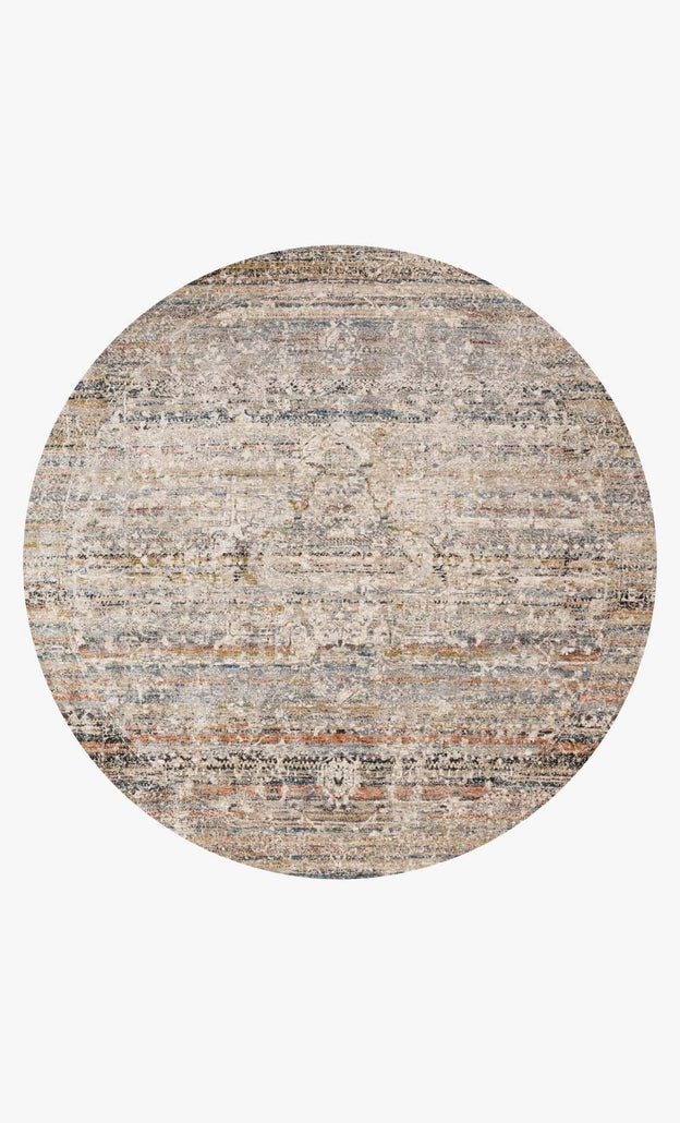Contemporary Rugs & Transitional Rugs Theia THE-03 Taupe/Multi Camel - Taupe & Multi Machine Made Rug