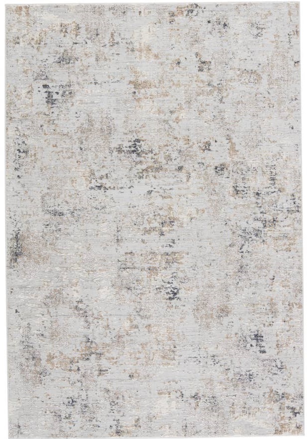 Contemporary Rugs & Transitional Rugs Cirque CIQ 39 Alcina Lt. Grey - Grey & Black - Charcoal Machine Made Rug