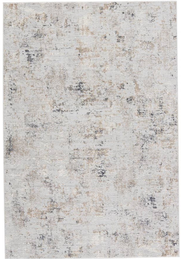 Contemporary & Transitional Rugs Cirque CIQ 39 Alcina Lt. Grey - Grey & Black - Charcoal Machine Made Rug