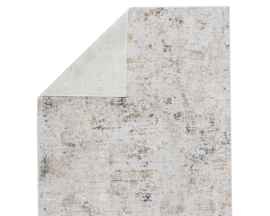 Contemporary & Transitional Rugs Cirque CIQ 39 Alcina Lt. Grey - Grey & Black - Charcoal Machine Made Rug