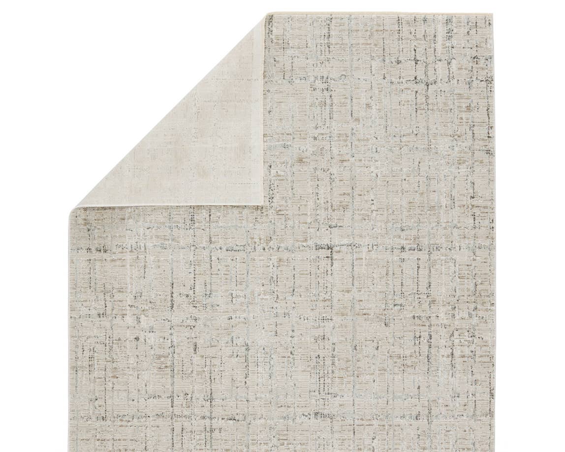 Contemporary & Transitional Rugs En Blanc EBC10 Lt. Grey - Grey & Camel - Taupe Machine Made Rug