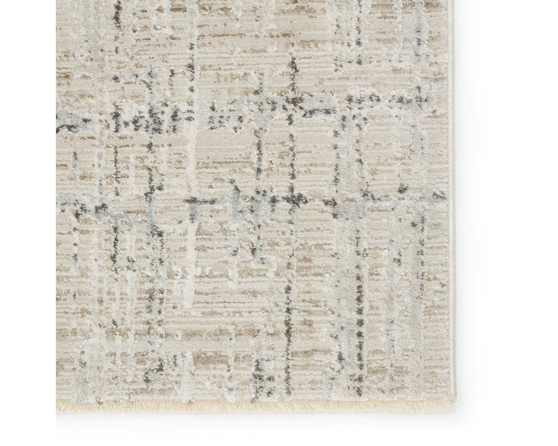 Contemporary & Transitional Rugs En Blanc EBC10 Lt. Grey - Grey & Camel - Taupe Machine Made Rug