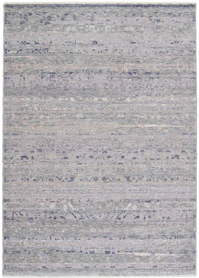 Contemporary Rugs & Transitional Rugs Ballad BLA06 Evolet Lt. Blue - Blue & Lt. Grey - Grey Machine Made Rug
