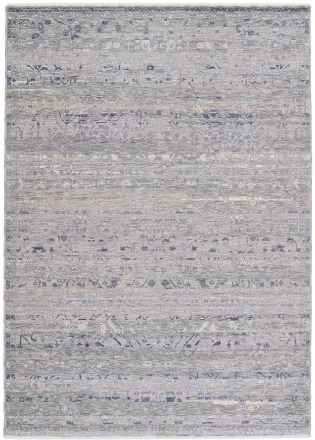 Contemporary & Transitional Rugs Ballad BLA06 Evolet Lt. Blue - Blue & Lt. Grey - Grey Machine Made Rug