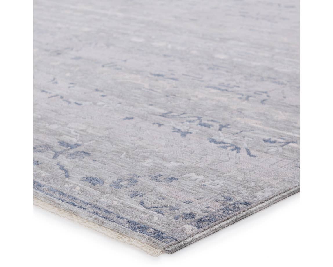 Contemporary Rugs & Transitional Rugs Ballad BLA06 Evolet Lt. Blue - Blue & Lt. Grey - Grey Machine Made Rug