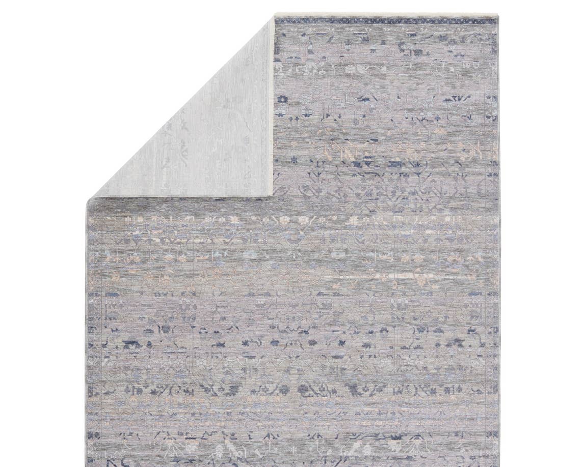 Contemporary Rugs & Transitional Rugs Ballad BLA06 Evolet Lt. Blue - Blue & Lt. Grey - Grey Machine Made Rug